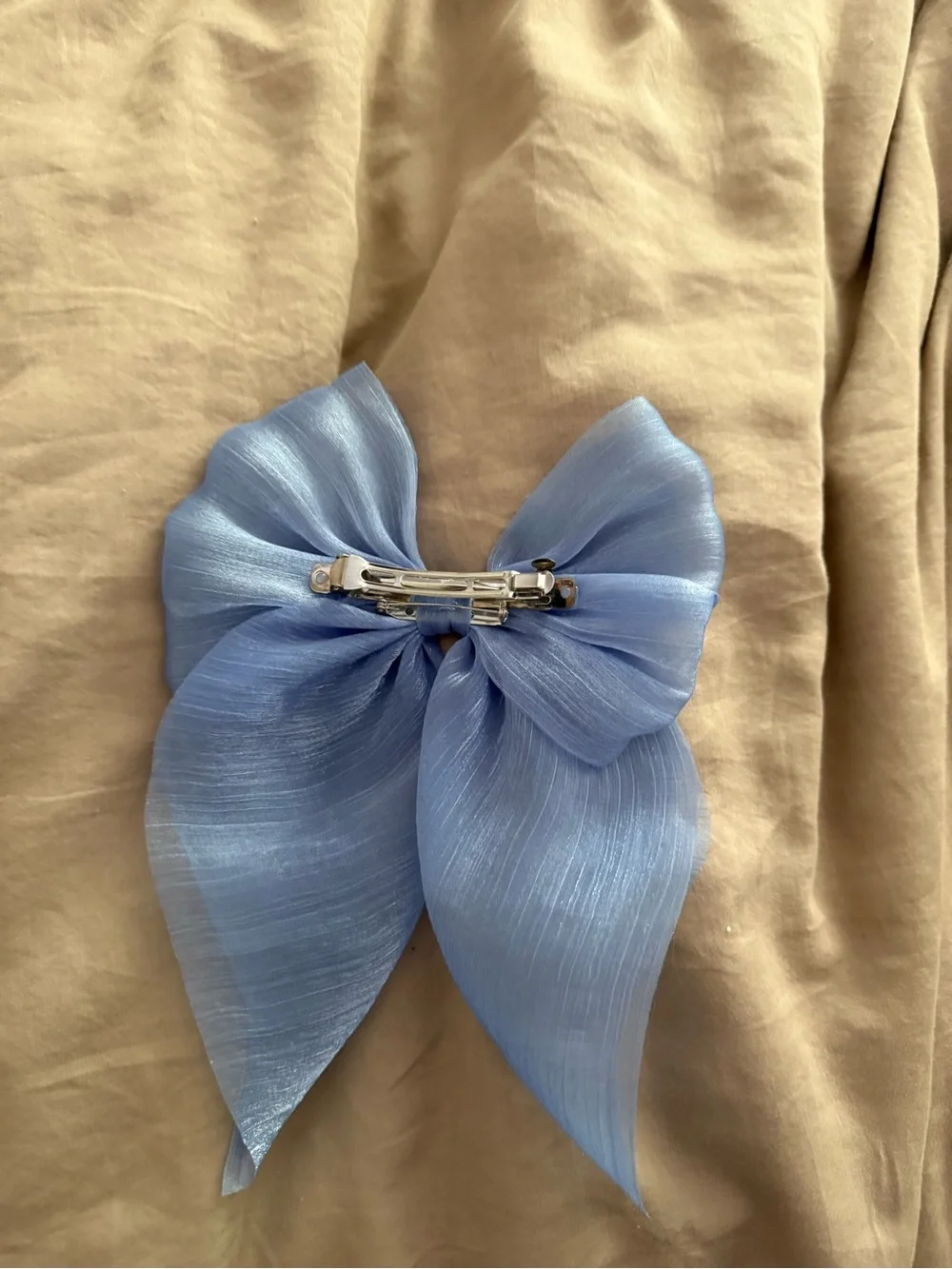 Light Blue Sheer Hair Bow